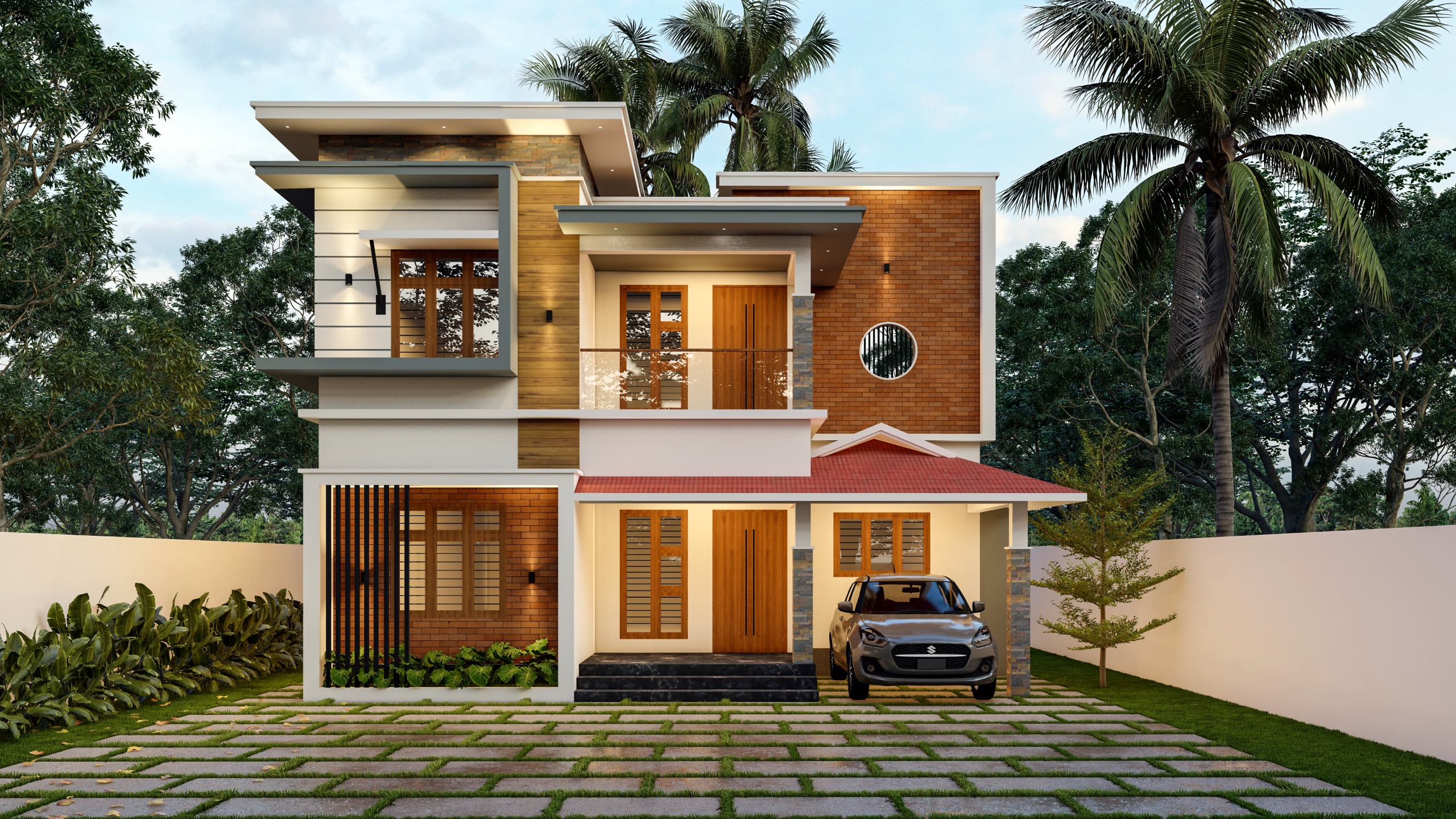 Projects Contemporary house design project by Acs builders Palakkad